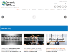 Tablet Screenshot of dynamictechservices.com